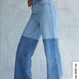 Pacsun two tone baggy jeans